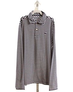 VINEYARD VINES  NAVY  STRIPED  KNIT LS SHIRT