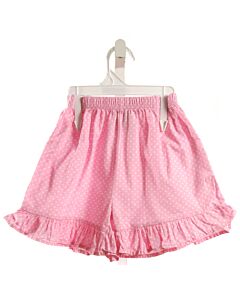 CLASSIC WHIMSY  PINK  POLKA DOT  SHORTS WITH RUFFLE