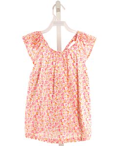 MINI BODEN  HOT PINK  FLORAL  SLEEVELESS SHIRT