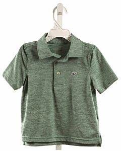 VINEYARD VINES  GREEN    KNIT SS SHIRT
