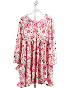 SWEET HONEY  PINK PIQUE FLORAL PRINTED DESIGN DRESS