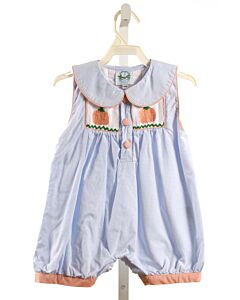 SOUTHERN TATERS  BLUE  GINGHAM SMOCKED ROMPER