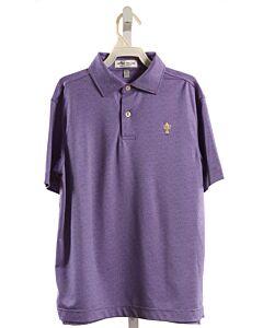 PETER MILLAR  PURPLE    KNIT SS SHIRT