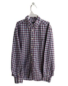RALPH LAUREN  BLUE  PLAID  DRESS SHIRT