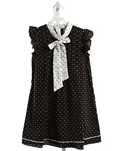 HUNTER BELL  BLACK SWISS DOT   DRESS WITH BOW