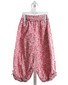 RED BEANS  HOT PINK  FLORAL  PANTS