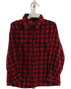 BUSY BEES  RED FLANNEL GINGHAM  DRESS SHIRT