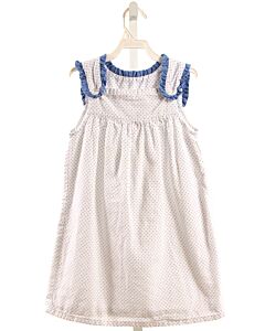 SOUTHERN SUNSHINE KIDS  WHITE PIQUE POLKA DOT  DRESS