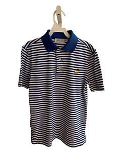 MASTERS  BLUE  STRIPED  KNIT SS SHIRT