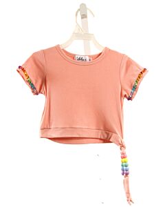 LOLA + THE BOYS  PINK    KNIT SS SHIRT