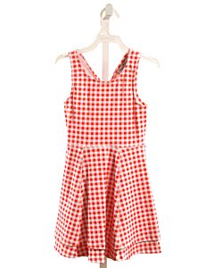 SUGAR BEE CLOTHING  RED  GINGHAM  KNIT DRESS