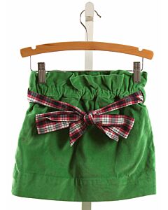 THE BEAUFORT BONNET COMPANY  GREEN CORDUROY   SKIRT WITH BOW