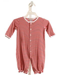 THE BEAUFORT BONNET COMPANY  RED  STRIPED  KNIT ROMPER