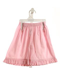 CASTLES & CROWNS  LT PINK  GINGHAM  SHORTS WITH RUFFLE