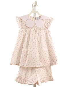 STITCHY FISH  WHITE  FLORAL  2-PIECE OUTFIT