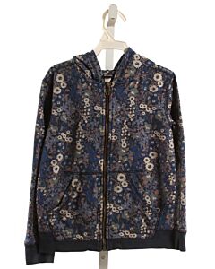 TEA  BLUE  FLORAL  OUTERWEAR