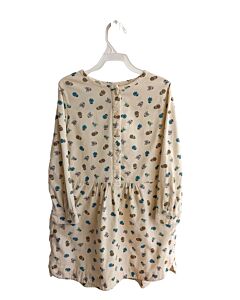 TEA  CREAM CORDUROY FLORAL  DRESS