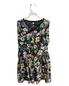 TEA  BLUE  FLORAL  KNIT DRESS