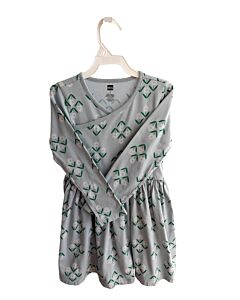 TEA  LT BLUE  FLORAL  KNIT DRESS