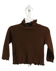 KELLY'S KIDS  BROWN KNIT   KNIT LS SHIRT