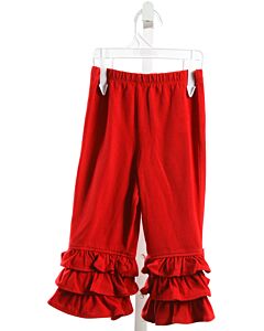 KELLY'S KIDS  RED KNIT   PANTS