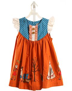 ELEANOR ROSE  ORANGE  PRINT  DRESS