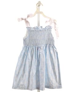 STITCHY FISH  BLUE   PRINTED DESIGN DRESS