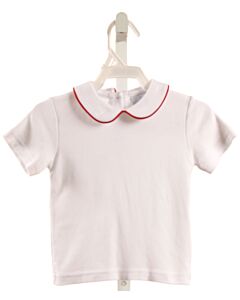 LITTLE ENGLISH  WHITE    KNIT SS SHIRT