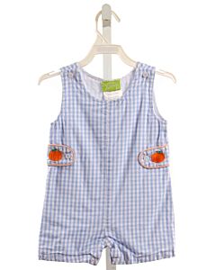 CLASSIC WHIMSY  LT BLUE  GINGHAM EMBROIDERED JON JON