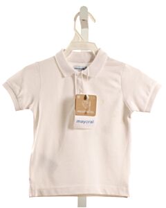 MAYORAL  WHITE    KNIT SS SHIRT