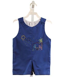 THE PROPER PEONY  BLUE   EMBROIDERED JON JON