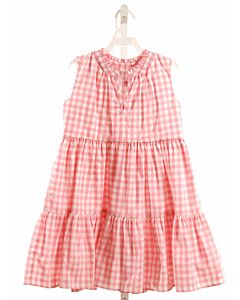 PEGGY GREEN  PINK  GINGHAM  DRESS