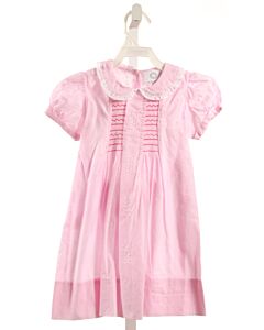 THE PROPER PEONY  PINK   EMBROIDERED DRESS
