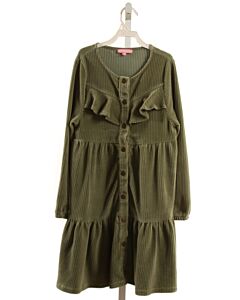 BISBY BY LITTLE ENGLISH  GREEN CORDUROY   DRESS