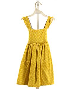 MINI BODEN  YELLOW CORDUROY POLKA DOT  DRESS