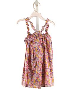 BISBY BY LITTLE ENGLISH  MULTI-COLOR  FLORAL  SLEEVELESS SHIRT