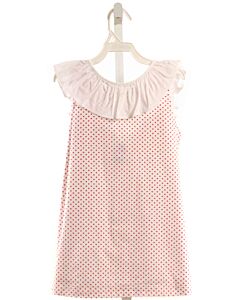 BELLA BLISS  RED  POLKA DOT  SLEEVELESS SHIRT WITH RUFFLE