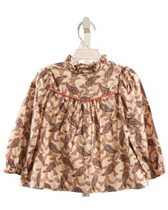 BISBY BY LITTLE ENGLISH  BROWN  PAISLEY  SHIRT-LS