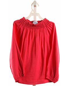 LITTLE ENGLISH  HOT PINK   SMOCKED SHIRT-LS