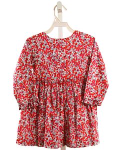 JACADI  RED  FLORAL  DRESS