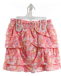 LOVESHACKFANCY  PINK  FLORAL  SKIRT