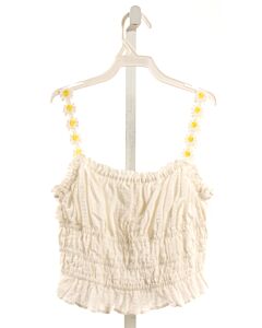 ANTHROPOLOGIE  WHITE SEERSUCKER   SLEEVELESS SHIRT