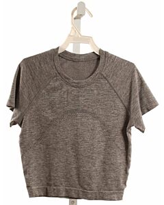 LULULEMON  GRAY    KNIT SS SHIRT
