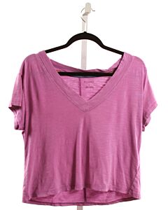 PILCRO  PURPLE    KNIT SS SHIRT