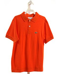 LACOSTE  ORANGE    KNIT SS SHIRT
