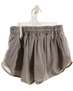 LULULEMON  GRAY  STRIPED  SHORTS