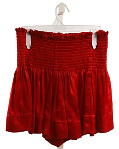 KOCH  RED   SMOCKED SHORTS