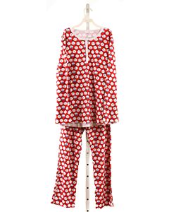 ROBERTA ROLLER RABBIT  RED    LOUNGEWEAR