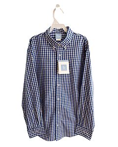 BELLA BLISS  BLUE  GINGHAM  DRESS SHIRT
