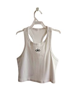 ALO YOGA  WHITE    KNIT TANK